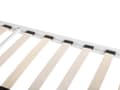 Miniatyrbillede 7 af 10: Hvid Metal Dobbeltseng 160 x 200 cm med Ramme og Retro Sengegavl