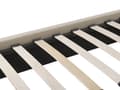 Miniatyrbillede 9 af 11: Dobbelt Seng Beige Polstret 140 x 200 cm med Ramme og Sengegavl