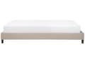 Miniatyrbillede 6 af 10: Seng Beige Polyester Stof 180 x 200 cm Dobbeltseng Polstret Tilbehør Moderne Soveværelse Sengestel