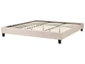 Miniatyrbillede 7 af 10: Seng Beige Polyester Stof 180 x 200 cm Dobbeltseng Polstret Tilbehør Moderne Soveværelse Sengestel