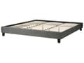 Miniatyrbillede 7 af 10: Seng Grå Polyester Stof 180 x 200 cm Dobbeltseng Polstret Tilbehør Moderne Soveværelse Sengestel