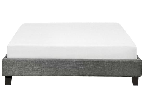 Parisänky harmaa kangas verhoilu 140 x 200 cm sälepohja päädytön moderni skandinaavinen