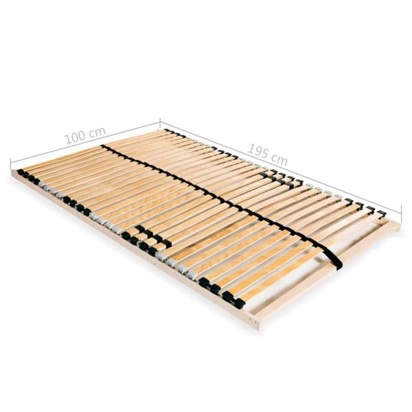 vidaXL lamelbund til seng med 28 lameller 7 zoner 100 x 200 cm