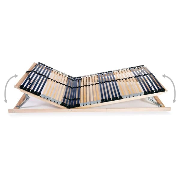 vidaXL Spilebase med 42 lameller 7 soner 140x200 cm