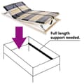Miniatyrbilde 5 av 9: vidaXL Spilebase med 42 lameller 7 soner 140x200 cm