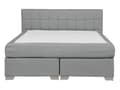 Pikkukuva 4 / 10: Jenkkisänky vaaleanharmaa 151 x 212 x 92 cm polyesteri pussijouset napitettu puu metalli vaneri