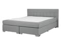 Pikkukuva 1 / 10: Jenkkisänky vaaleanharmaa 151 x 212 x 92 cm polyesteri pussijouset napitettu puu metalli vaneri