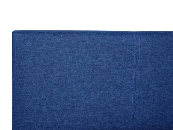 Sohvasänky laivastonsininen kangas verhoiltu 90 x 200 cm sälepohja ulosvedettävä lisävuode moderni