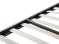 Miniatyrbillede 7 af 9: Dobbeltseng Sort Metal 160 x 200 cm Dekorativ Metalseng med Sengeramme Retro Sengegavl Lamelbund Soveværelse Inspiration Minimalistisk