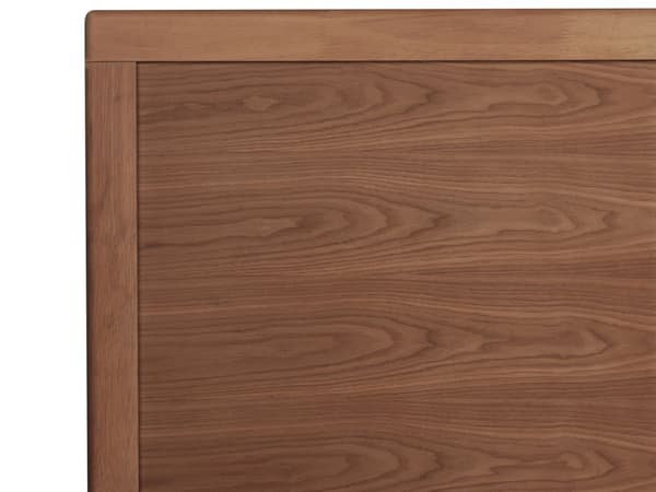 Seng med Ramme Mørkt Træ 180 x 200 cm Høj Sengegavl Rustikt Design