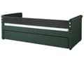 Miniatyrbillede 8 af 11: Enkeltseng Mørkegrøn Polyester 90 x 200 cm Junior Sofa Seng med Udtræk til Dobbeltseng Quiltet Ryglæn til Børneværelse Multifunktionel Design