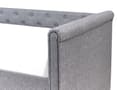 Miniatyrbillede 10 af 11: Enkeltseng Mørkegrå Polyester 90 x 200 cm Junior Sofa Seng med Udtræk til Dobbeltseng Quiltet Ryglæn til Børneværelse Multifunktionel Design