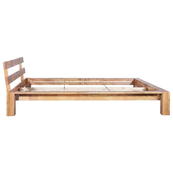 vidaXL Seng/Sengeramme heltre eik 160x200 cm change1
