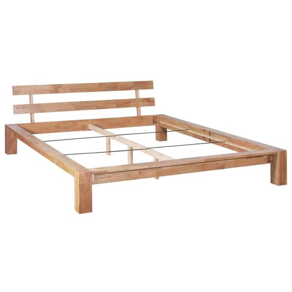 vidaXL Seng/Sengeramme heltre eik 160x200 cm change1