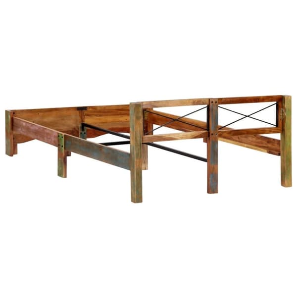 vidaXL Sengeramme gjenvunnet heltre 140x200 cm