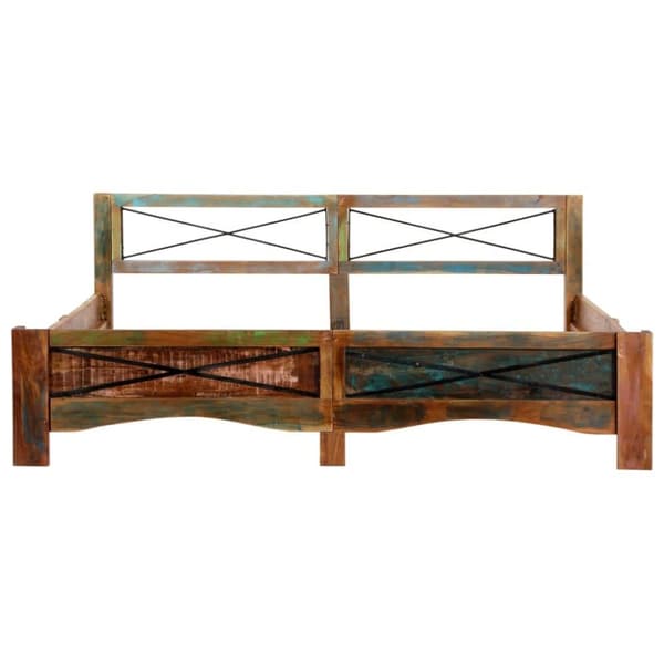 vidaXL Sengeramme gjenvunnet heltre 180x200 cm