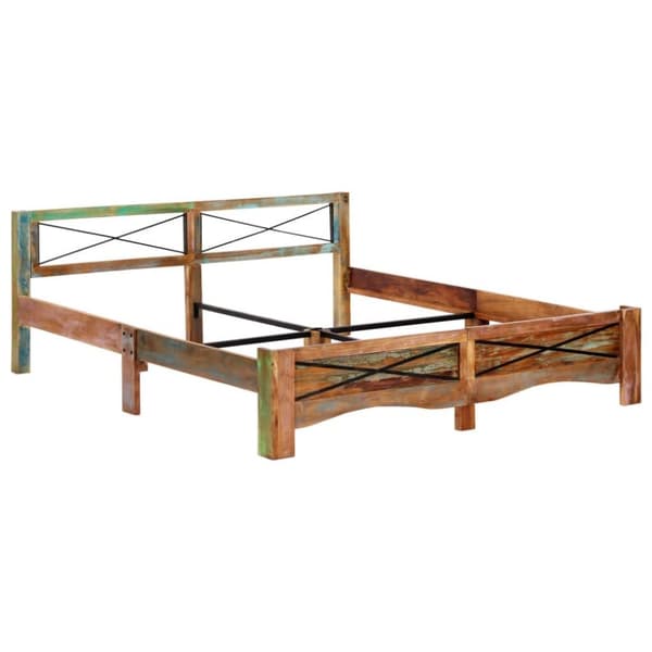 vidaXL Sengeramme gjenvunnet heltre 180x200 cm