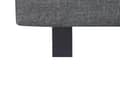 Miniatyrbild 9 av 10: Dubbelsäng Lamellbas Sängram Grå Polyester Tyg 180 x 200 cm Klädd Modern Design