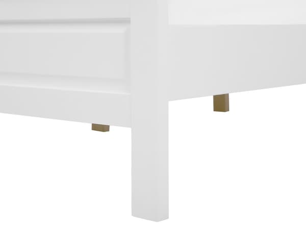 Parisänky valkoinen mänty 180 x 200 cm MDF-levy sälepohja minimalistinen skandinaavinen tyyli