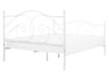 Miniatyrbillede 4 af 8: Dobbeltseng Hvidt Stel 160 x 200 cm Dekorativ Metalseng med Lamelbund Fransk Design Skandinavisk Minimalistisk Pigeværelse Indretning Tilbehør
