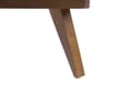 Miniatyrbillede 8 af 9: Sengramme Mørkt Træ MDF 160 x 200 cm Lav Ramme Stel uden Sengegavl Rustikt Design Retro Koniske Ben Minimalistisk Soveværelse Indretning