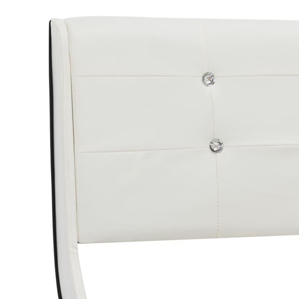 vidaXL sengestel 160 x 200 cm hvid kunstlæder change1