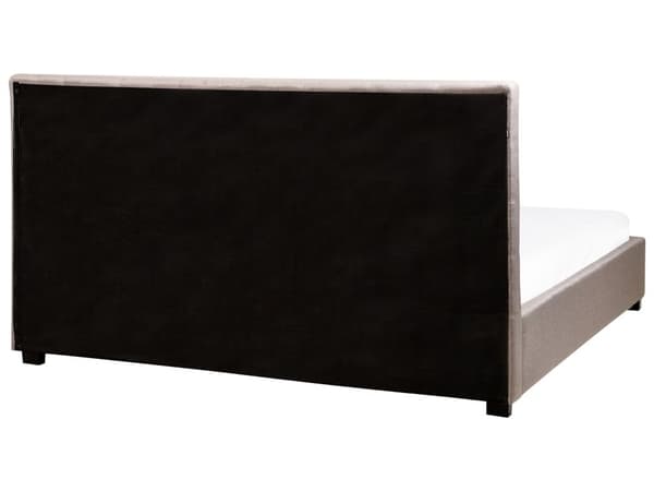 Parisänky vaaleanharmaa kangas verhoilu 180 x 200 cm sälepohja laatikoilla tuftattu pääty glamour
