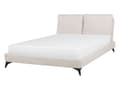 Pikkukuva 1 / 10: Parisänky vaalea beige 140 x 200 cm chenilleverhoilu sälepohja pehmustettu pääty