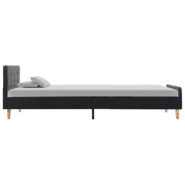 vidaXL sengestel 100 x 200 cm sækkelærred mørkegrå change1