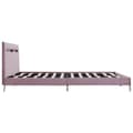 Miniatyrbillede 5 af 10: vidaXL sengestel med LED 180 x 200 cm stof pink change1