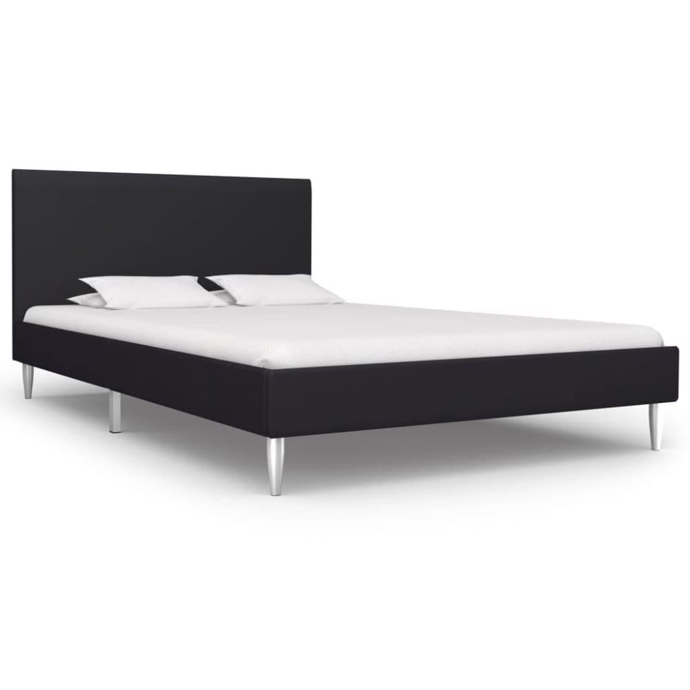 vidaXL sengestel 120 x 200 cm stof sort