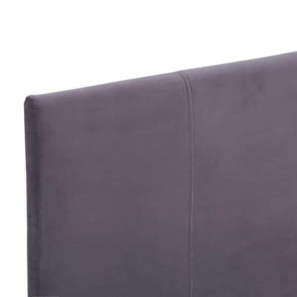 vidaXL Sängram grå tyg 90x200 cm