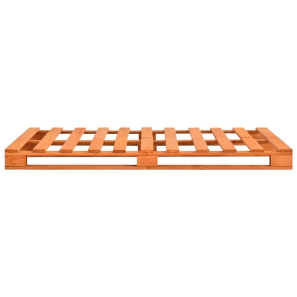 vidaXL palleseng massivt fyrretræ 140 x 200 cm brun