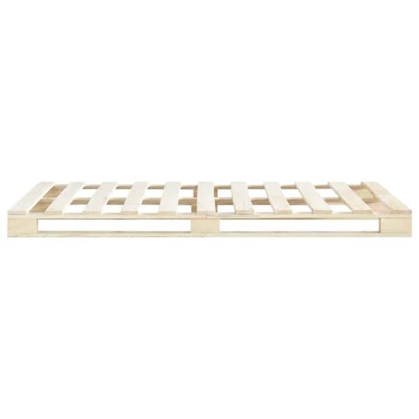 vidaXL Pallesengestel 140x200 cm massivt fyrretræ
