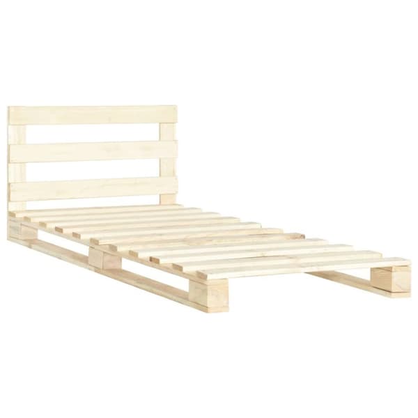 vidaXL palleseng massivt fyrretræ 90 x 200 cm