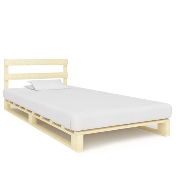 vidaXL palleseng massivt fyrretræ 90 x 200 cm