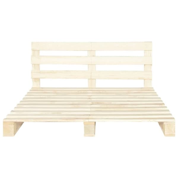 vidaXL palleseng massivt fyrretræ 180 x 200 cm