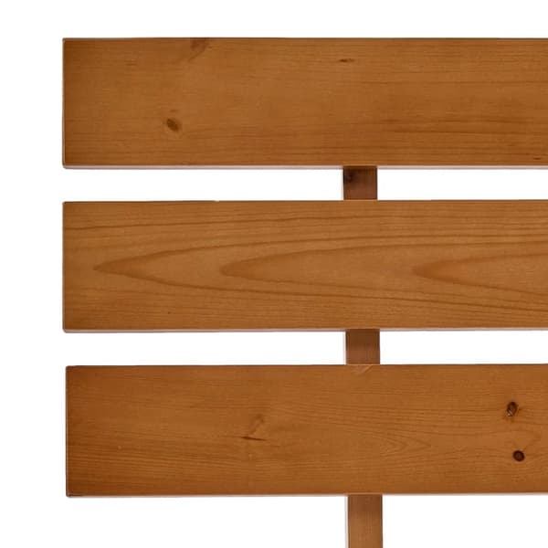 vidaXL Seng/Sengeramme honningbrun heltre furu 100x200 cm change1