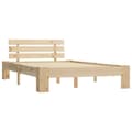 Miniatyrbilde 2 av 7: vidaXL Seng/Sengeramme med hodegavl 140x200 cm heltre furu change1