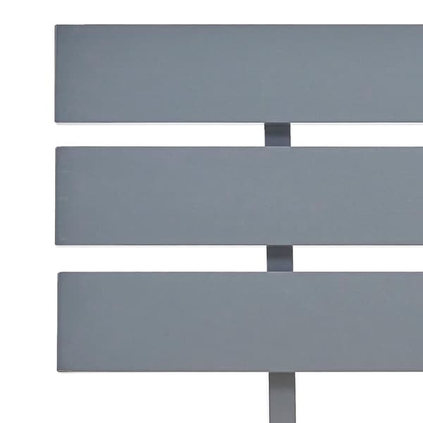vidaXL Seng/Sengeramme med hodegavl grå 160x200 cm heltre furu change1