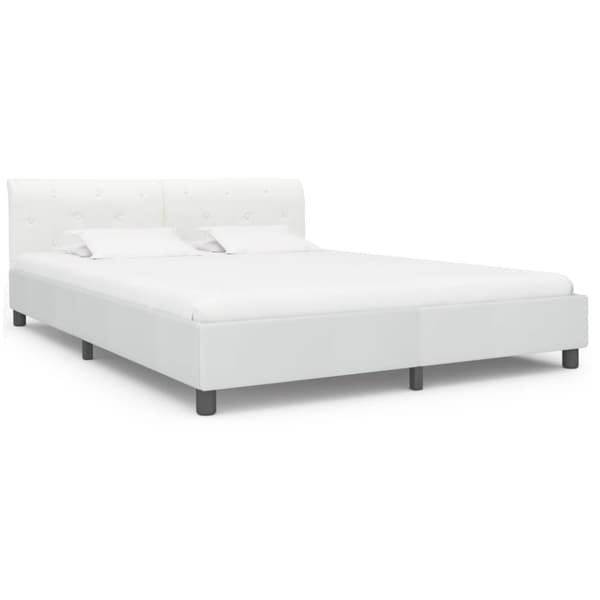 vidaXL sengestel 180 x 200 cm kunstlæder hvid change1