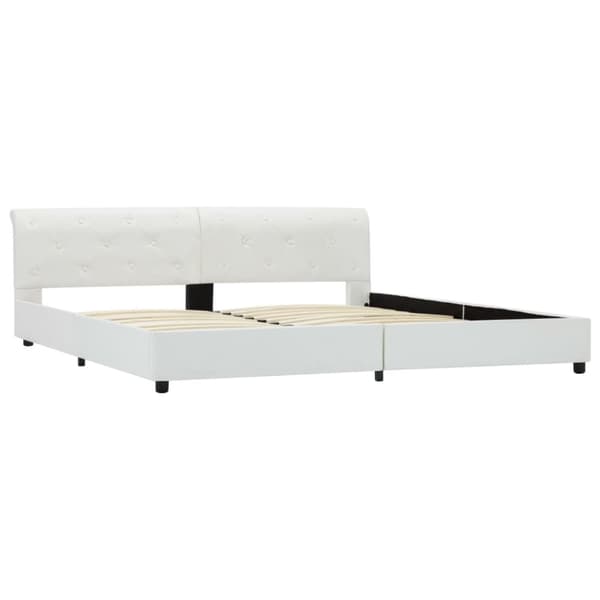 vidaXL sengestel 180 x 200 cm kunstlæder hvid change1