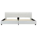 Miniatyrbillede 5 af 9: vidaXL sengestel 180 x 200 cm kunstlæder hvid change1