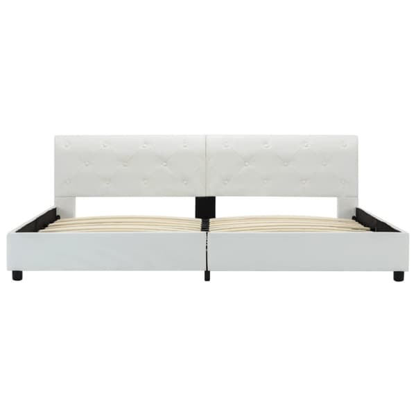 vidaXL sengestel 180 x 200 cm kunstlæder hvid change1