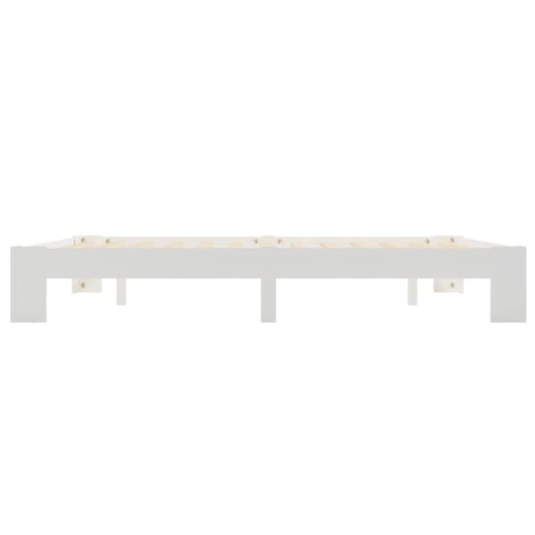 vidaXL sengeramme 160x200 cm massivt fyrretræ brun change1