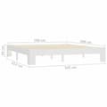 Miniatyrbillede 6 af 7: vidaXL sengeramme 160x200 cm massivt fyrretræ brun change1