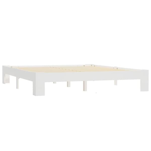vidaXL sengeramme 160x200 cm massivt fyrretræ brun change1