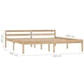 Miniatyrbilde 7 av 7: vidaXL Seng/Sengeramme heltre furu 180x200 cm change1
