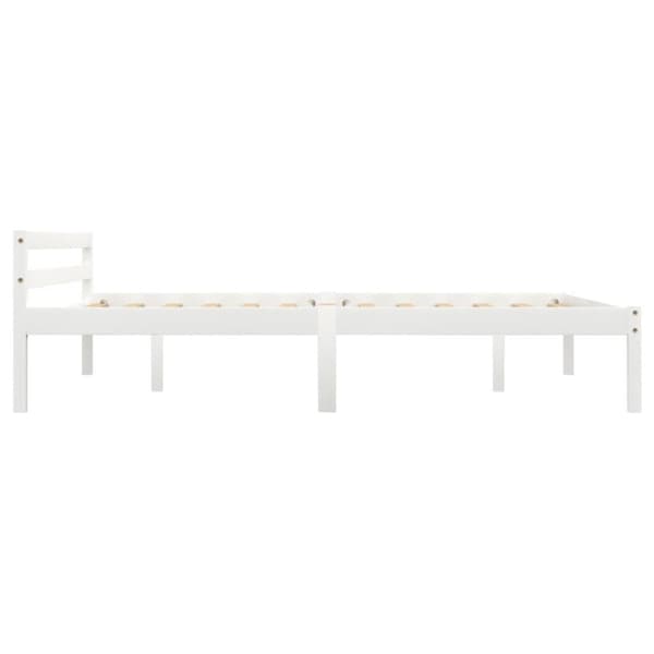 vidaXL Seng/Sengeramme hvit heltre furu 120x200 cm change1