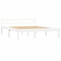 Miniatyrbilde 2 av 7: vidaXL Seng/Sengeramme hvit heltre furu 120x200 cm change1